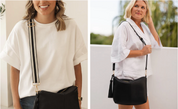 Louenhide Daisy Stripe Crossbody Black