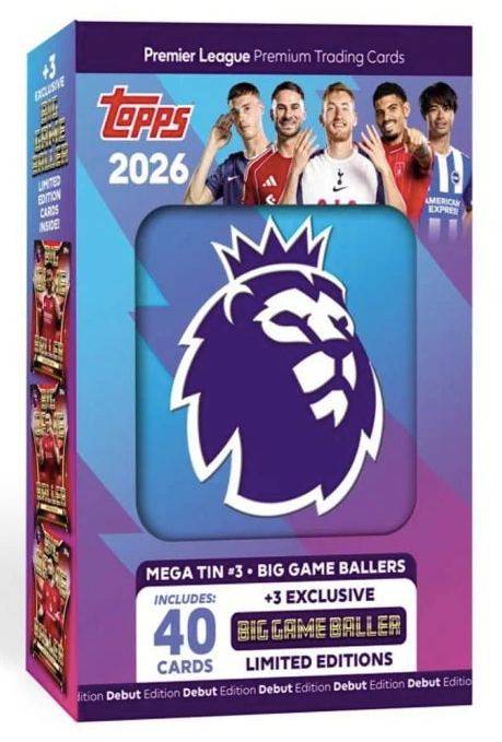 Topps Premier League 2026 Mega Tin