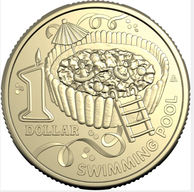 AWW BIRTHDAY CAKE 2025 $1 10 COIN TUBE WITH FOLDER AND BONUS COIN