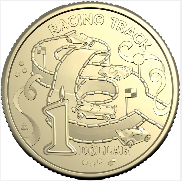 AWW BIRTHDAY CAKE 2025 $1 10 COIN TUBE WITH FOLDER AND BONUS COIN