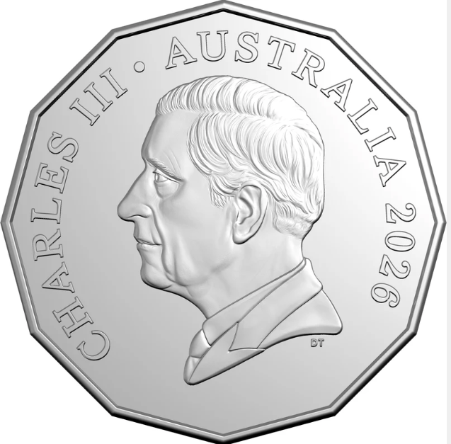 2026 50 Cent Coloured Coin Uncirculated