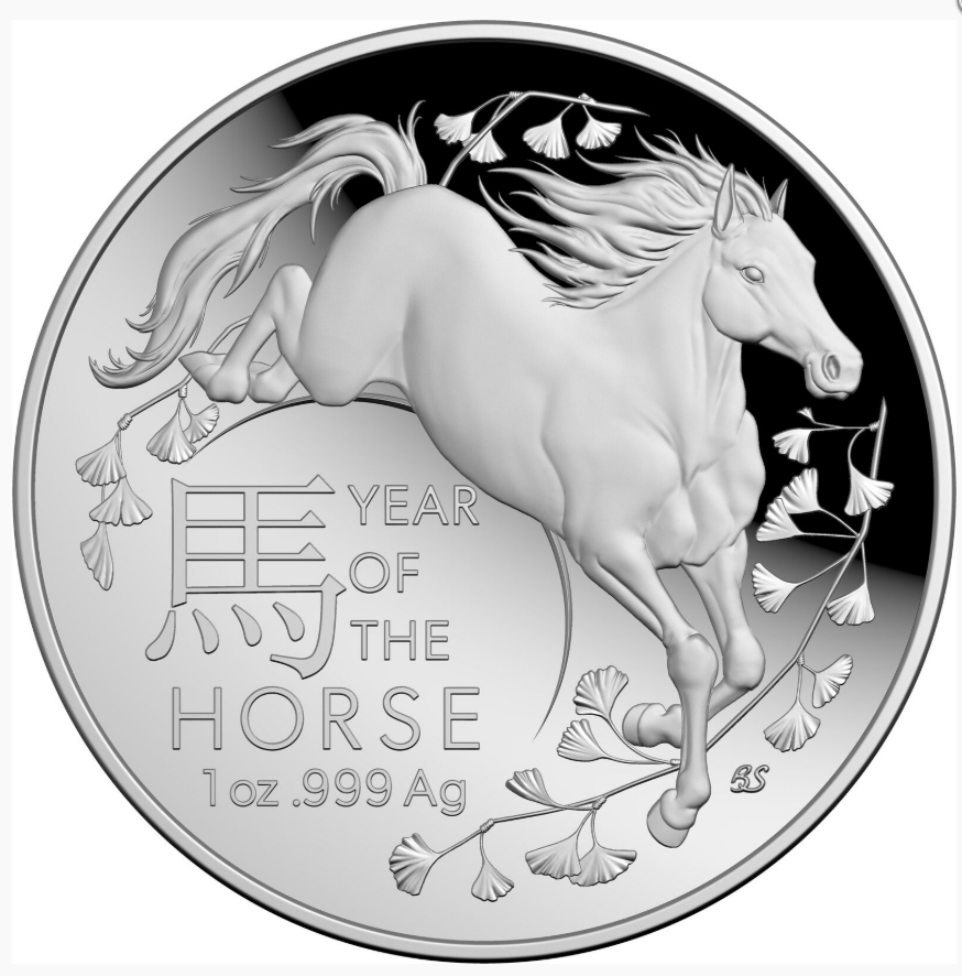 Year Of The Horse 2026 $5 Fine Silver Proof Domed Coin