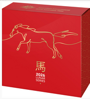 Year Of The Horse 2026 $5 Fine Silver Proof Domed Coin