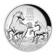 Year Of The Horse 2026 Aust Lunar Series 1oz Silver Proof High Relief Coin
