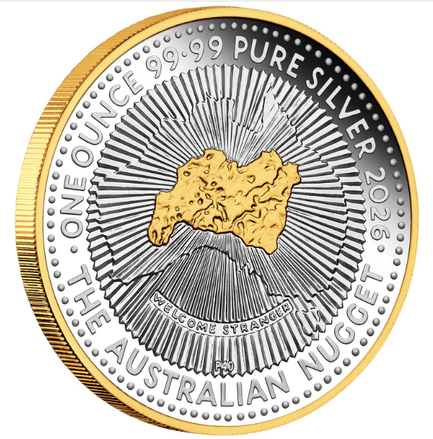 Australian 40th Anniversary 2026 1oz Silver Proof Glded Coin