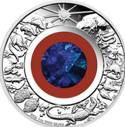 Wonders Of Australia 2026 Opal Coin 1oz Silver Proof