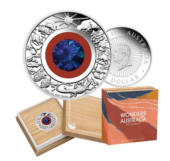 Wonders Of Australia 2026 Opal Coin 1oz Silver Proof