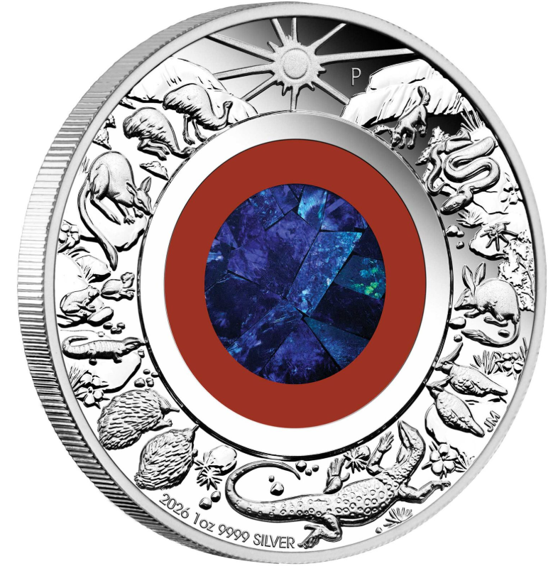 Wonders Of Australia 2026 Opal Coin 1oz Silver Proof