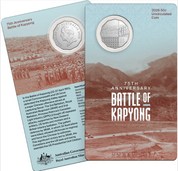 75th Anniversary Of The Battle Of Kapyong 2026 50c Uncirculated Coin In Card