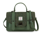 Islander The Skye Dark Green Herringbone Bag