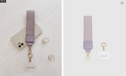 Louenhide Iris Keyring With Phone Attach Lilac