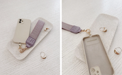 Louenhide Iris Keyring With Phone Attach Lilac