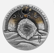 Dune Scourge Of The Desert Sea 2026 2oz Silver Antiqued Coloured Coin