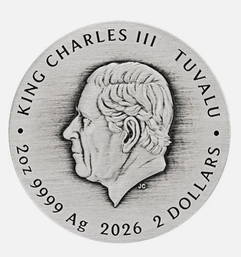 Dune Scourge Of The Desert Sea 2026 2oz Silver Antiqued Coloured Coin