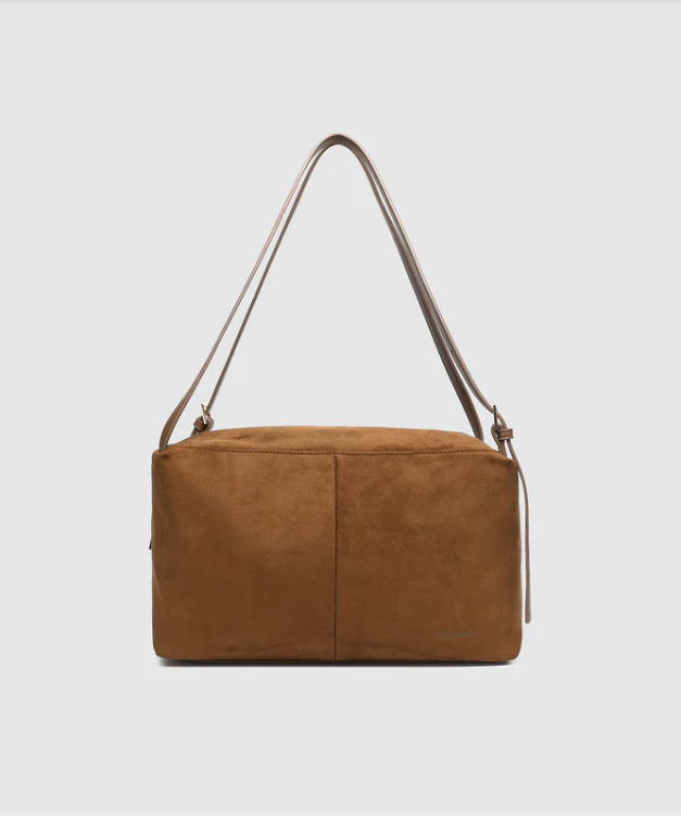 Louenhide Marissa Suedette Shoulder Bag Cognac