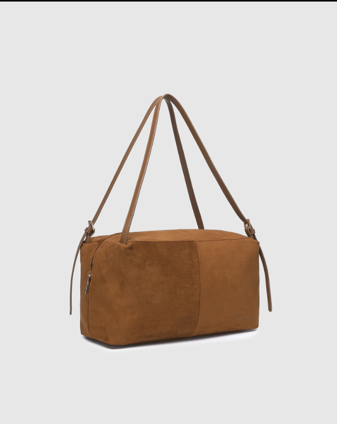 Louenhide Marissa Suedette Shoulder Bag Cognac