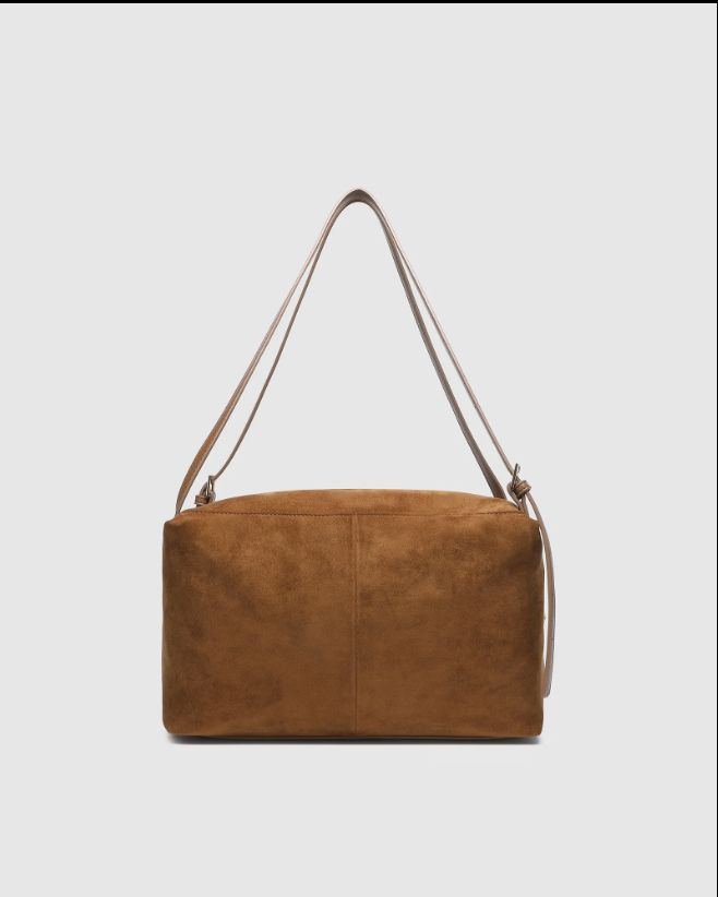 Louenhide Marissa Suedette Shoulder Bag Cognac