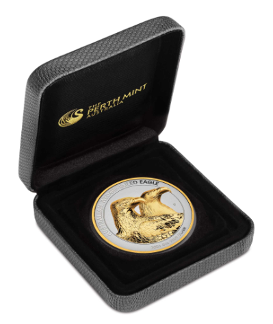 Australian Wedge-tailed Eagle 2026 5oz Silver Enhanced Reverse Proof Ultra High Relief Gilded Coin