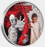 Stranger Things - Eleven + Vecna 2026 1/2oz Silver Coloured Coin