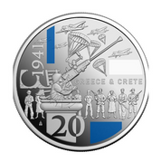 World War II 2026 Coin Set 3 20 Cent Silver Coloured Proof