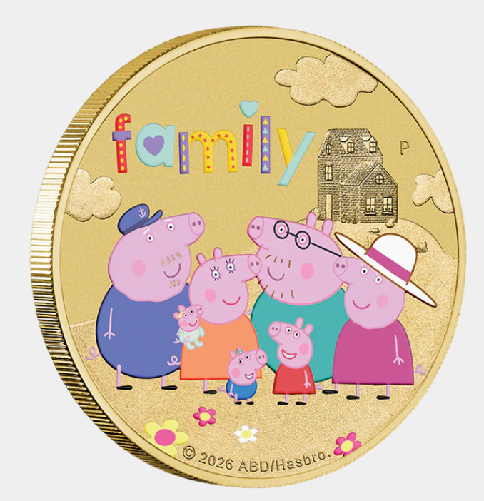 Peppa Pig - Friends 2026 Collector Coins In Cards (three-coin Set)