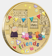 Peppa Pig - Friends 2026 Collector Coins In Cards (three-coin Set)