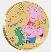 Peppa Pig - Friends 2026 Collector Coins In Cards (three-coin Set)