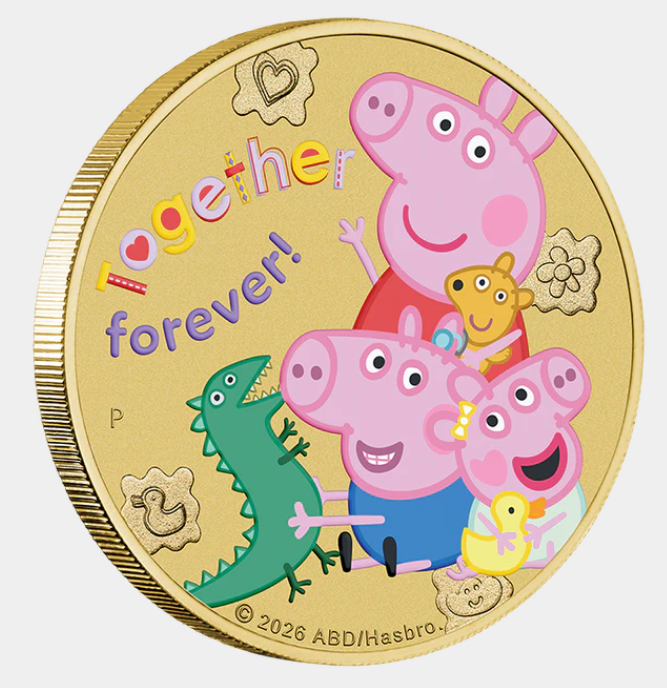 Peppa Pig - Friends 2026 Collector Coins In Cards (three-coin Set)