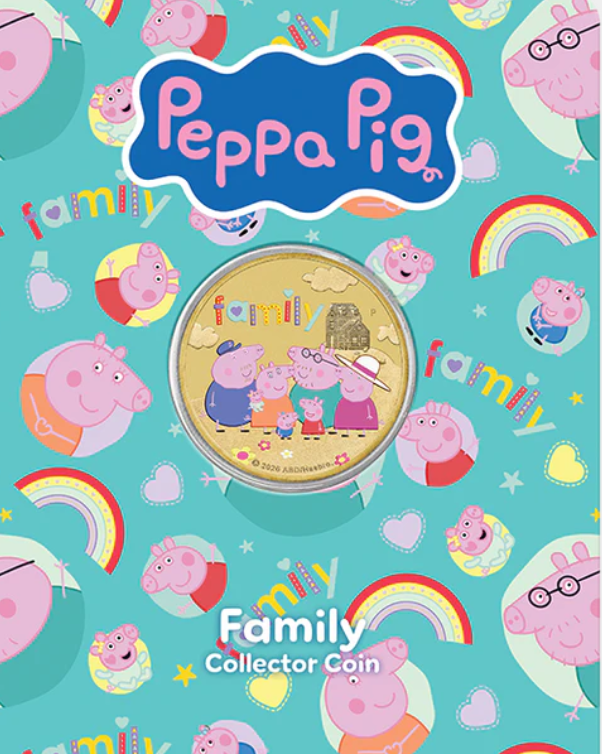 Peppa Pig - Friends 2026 Collector Coins In Cards (three-coin Set)