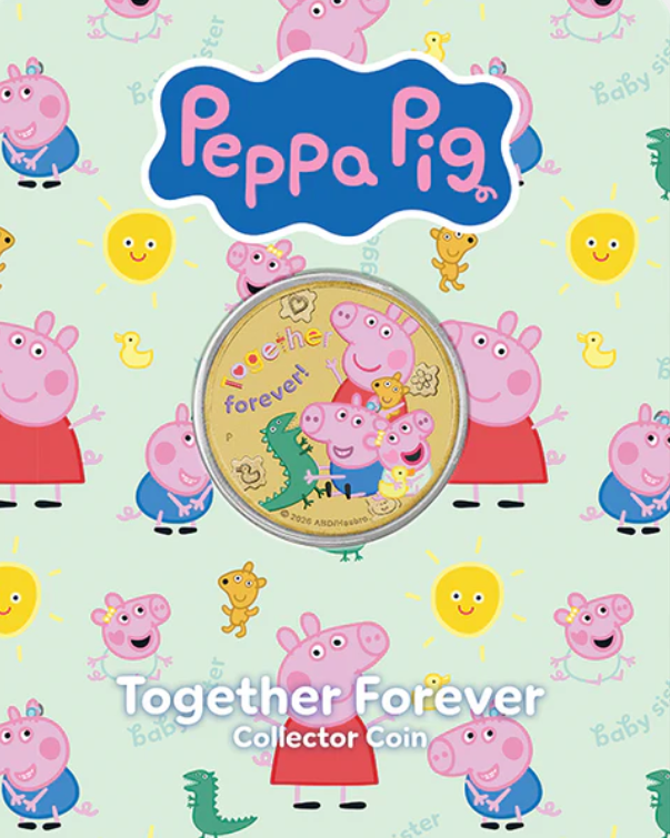 Peppa Pig - Friends 2026 Collector Coins In Cards (three-coin Set)