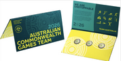 Australian Commonwealth Games 2026 $2 Coloured Uncirculated Three-coin Set