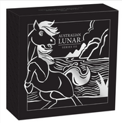 Australian Lunar Series Iii 2026 Year Of The Horse 2oz Silver Antiqued Coin