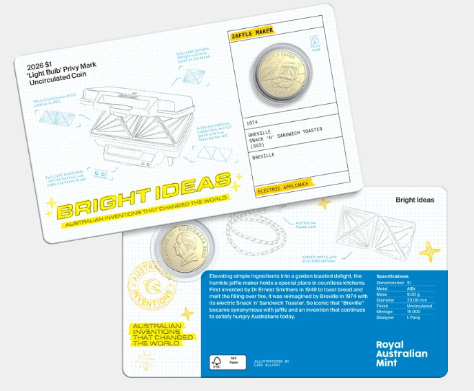 Bright Ideas 2026 $1 And $2 Privy Mark Seven-coin