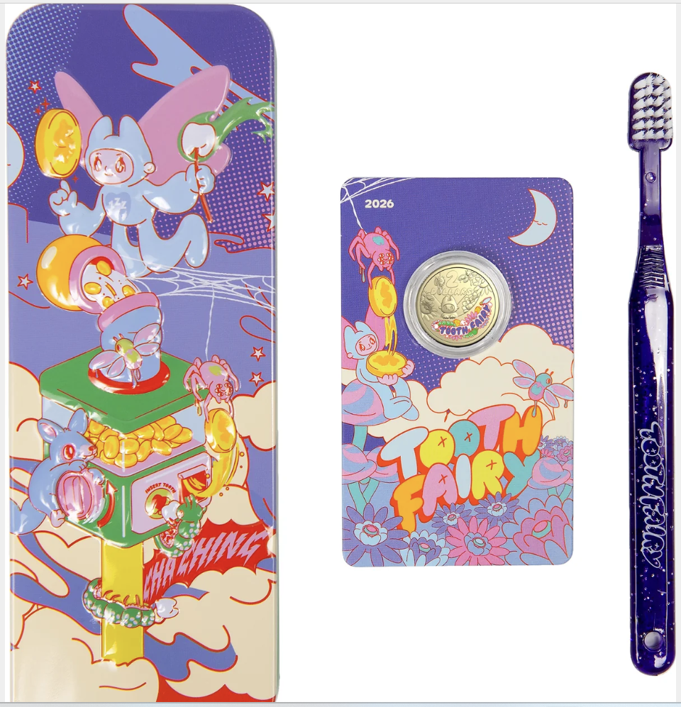Tooth Fairy Kit With Coloured Coin