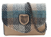 Islander Card Case Beige Tartan