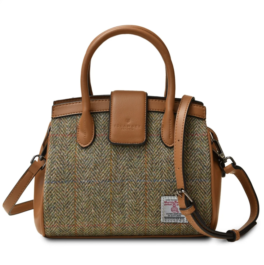 Islander Mini Tiree Tote Chestut Herringbone