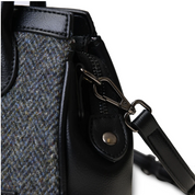 Islander Mini Tiree Tote Black Grey Herringbone