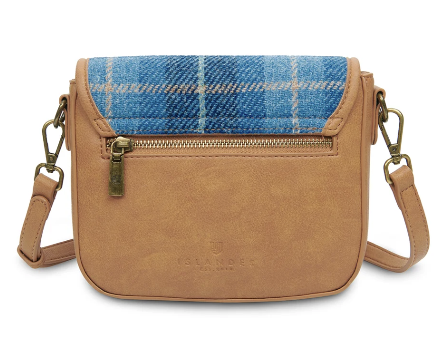 Islander Mini Saddle Bag Blue Tartan