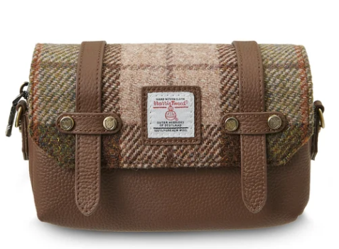 Islander Skye Bag Chestnut Blue Tartan