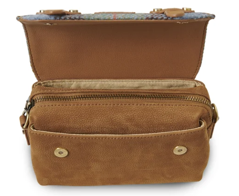 Islander Skye Bag Chestnut Blue Tartan